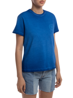 Rose Crest Fade T-shirt Blue