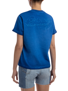 Rose Crest Fade T-shirt Blue