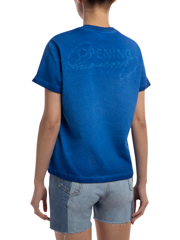 Rose Crest Fade T-shirt Blue
