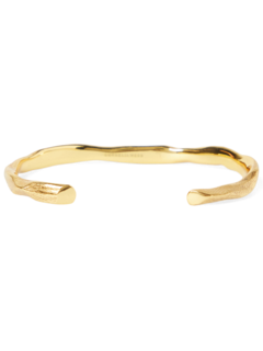 Gold Fingerimprinted Bracelet