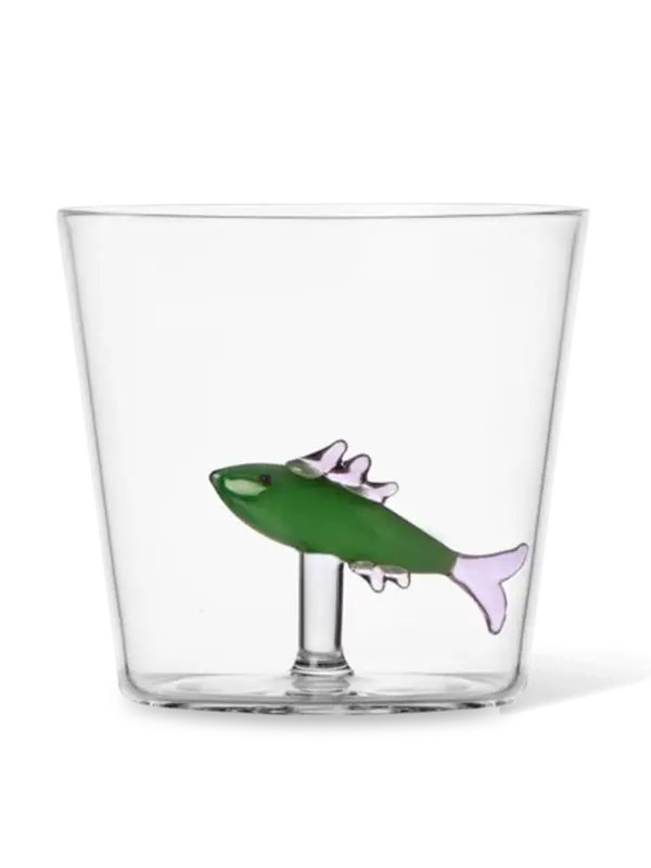 طقم أكواب مارين جاردين مزين بزخارف بنمط سردين أخضر، مكون من قطعتين