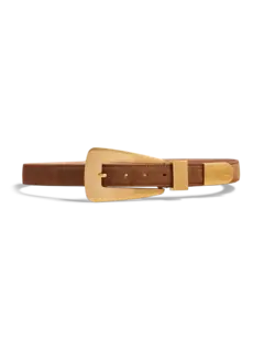 حزام لوكا بإبزيم ذهبي