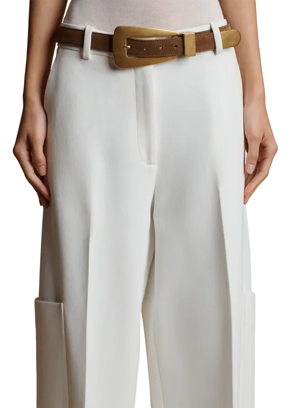 حزام لوكا بإبزيم ذهبي