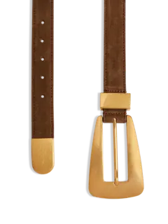 حزام لوكا بإبزيم ذهبي