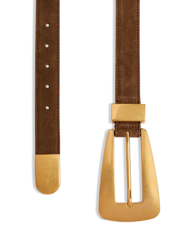 حزام لوكا بإبزيم ذهبي