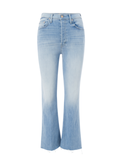 بنطلون جينز "ذا تريبر" من أيلاند تايم مرتفع عن الكاحل بحواف منسّلة