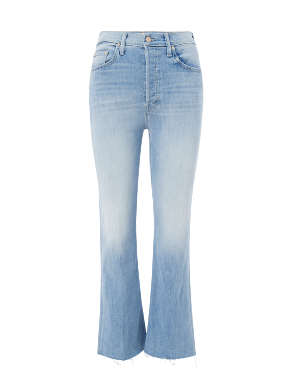 بنطلون جينز "ذا تريبر" من أيلاند تايم مرتفع عن الكاحل بحواف منسّلة