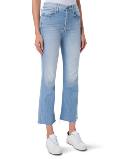 بنطلون جينز "ذا تريبر" من أيلاند تايم مرتفع عن الكاحل بحواف منسّلة