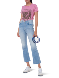 بنطلون جينز "ذا تريبر" من أيلاند تايم مرتفع عن الكاحل بحواف منسّلة