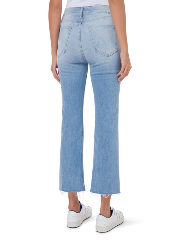 بنطلون جينز "ذا تريبر" من أيلاند تايم مرتفع عن الكاحل بحواف منسّلة