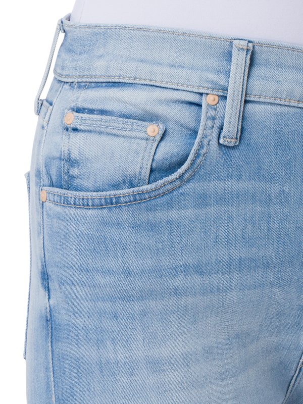 بنطلون جينز "ذا تريبر" من أيلاند تايم مرتفع عن الكاحل بحواف منسّلة