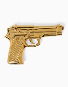 Gun-Shaped Gold Ornament