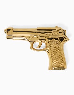 Gun-Shaped Gold Ornament