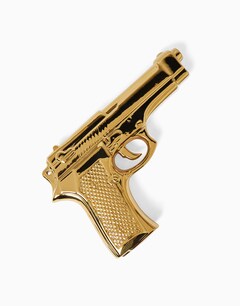 Gun-Shaped Gold Ornament