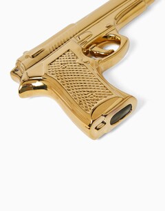 Gun-Shaped Gold Ornament