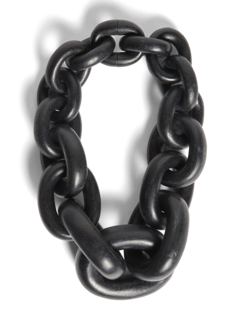 Black Chunky Chain Necklace