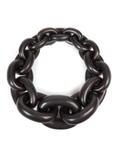 Black chained necklace