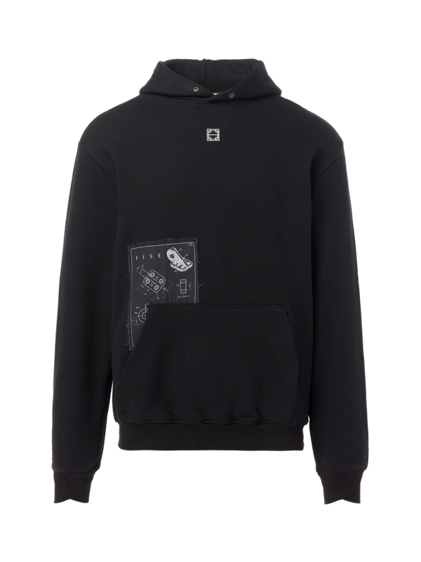 Patch Cotton Hoodie