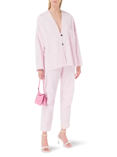 جاكيت من نسيج التويل القطني بسطح خشن