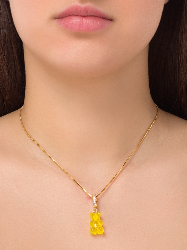 Pave Nostalgia Bear Charm