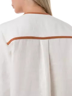 فستان طويل مطرز بتصميم خضراوات