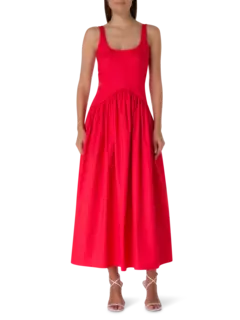 فستان صيفي برباط من الخلف