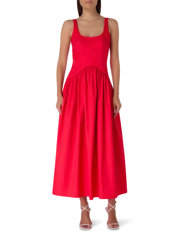 فستان صيفي برباط من الخلف