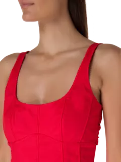 فستان صيفي برباط من الخلف