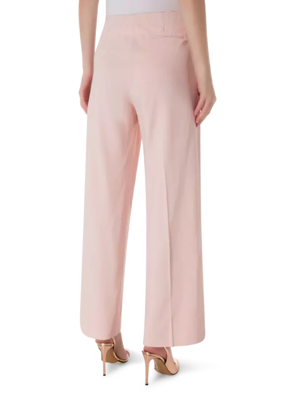 بنطال بأرجل مستقيمة مزين بأحجار الراين