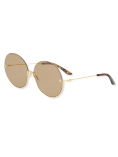 Brown Round Eye Sunglasses