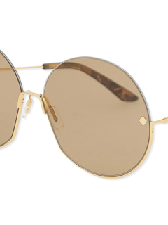 Brown Round Eye Sunglasses