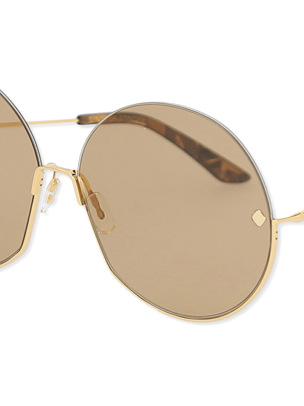 Brown Round Eye Sunglasses