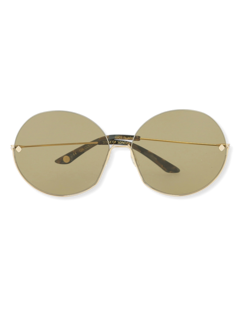 Gold Smoky Round Eye Sunglases
