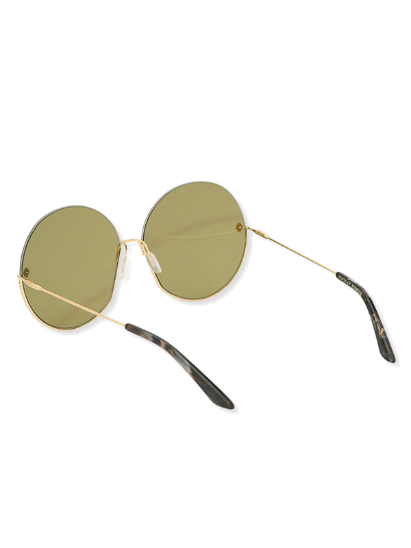 Gold Smoky Round Eye Sunglases