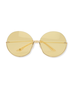 Gold Round Eye Sunglasses