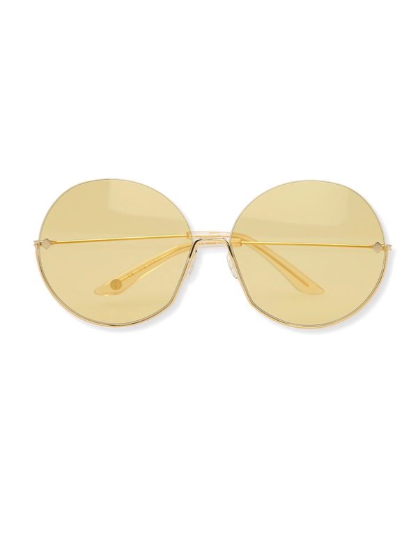 Gold Round Eye Sunglasses