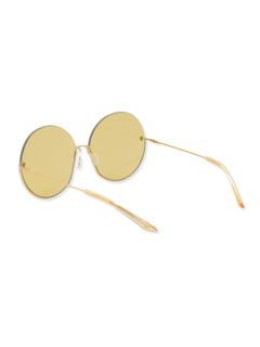 Gold Round Eye Sunglasses