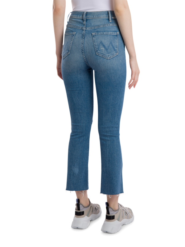 Denim Ripped Jeans with Ripped Edges