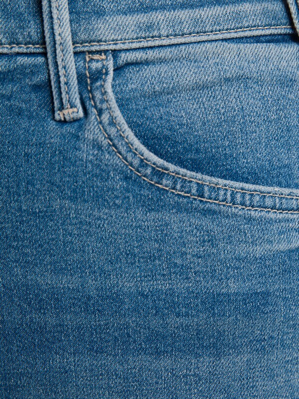 Denim Ripped Jeans with Ripped Edges