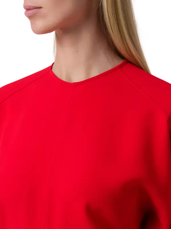 فستان متوسط الطول بأكمام دولمان