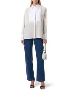 قميص بصدر متباين