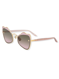 Blush Purple Wave Cat-Eye Sunglasses