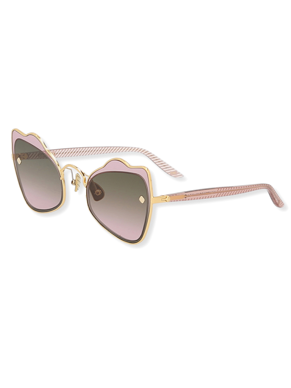 Blush Purple Wave Cat-Eye Sunglasses