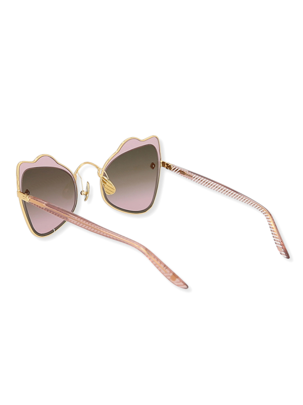 Blush Purple Wave Cat-Eye Sunglasses