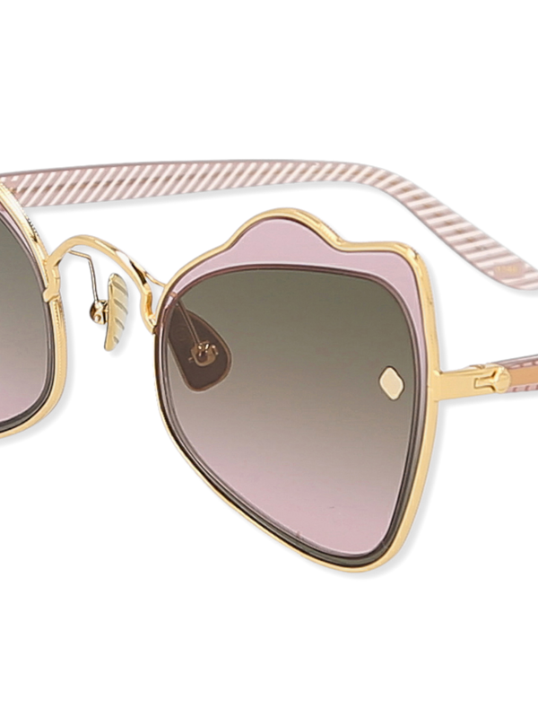 Blush Purple Wave Cat-Eye Sunglasses