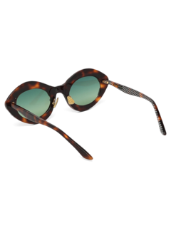 Brown Oval Sunglasses