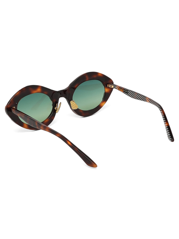 Brown Oval Sunglasses