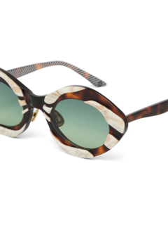 Brown Oval Sunglasses