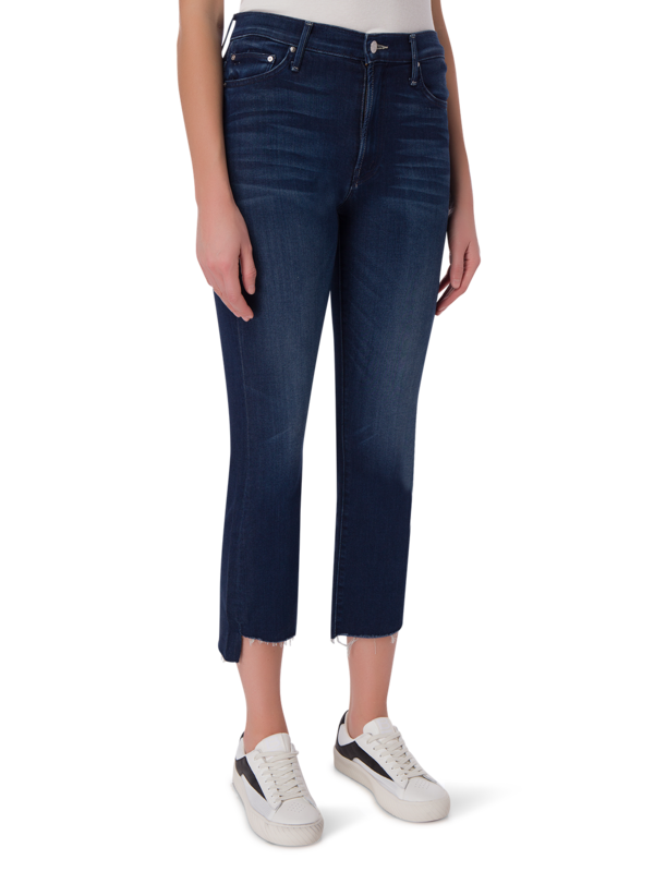 THE INSIDER CROP STEP FRAY JEAN IN TONGUE AND CHIC