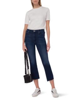 THE INSIDER CROP STEP FRAY JEAN IN TONGUE AND CHIC